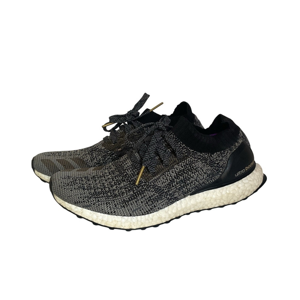 Adidas UltraBoost X Women’s Running Shoes  6.5 Gray Black Knit Sneakers BB4968